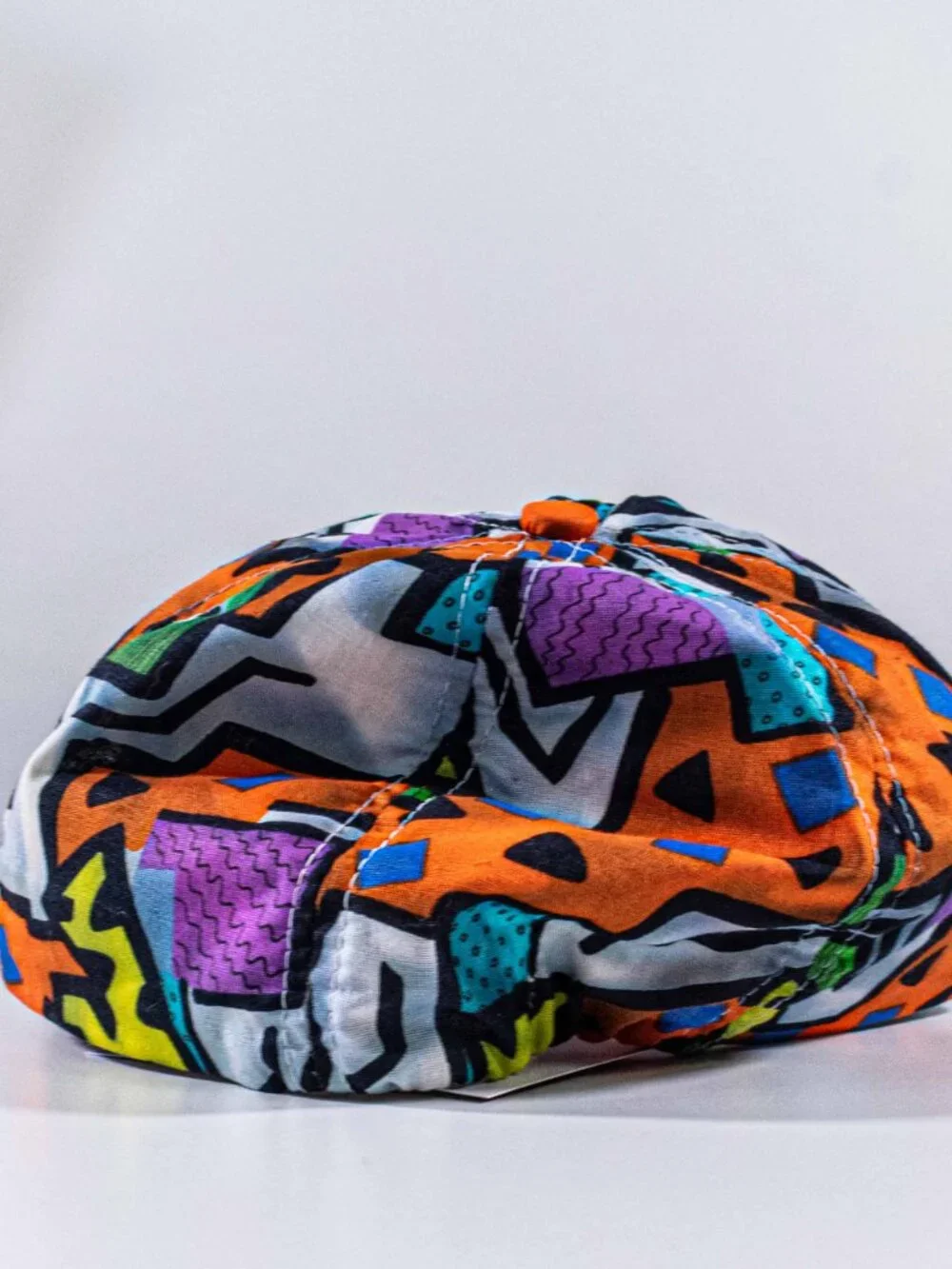 Vintage 90s Dorfman Pacific Pop Art Hat All Over Print Multicolor Flat Bill